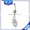 Bridal Jewelry Zircon Hanging Belly Button Rings Factory Dierct Sale