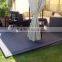 Grey color hollow wpc decking