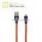 MFi 8 pin braided usb cable PU cable for charging and data transimission