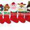 kids christmas decorations sock animal plush christmas sock