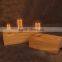 Zhongshan lighting wood table lighting with Edison filament bulbs