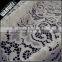 2015 hottest sale grey color floral design nylon spandex lace fabric for lace dress 3049