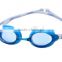 Water sport silicone swimming goggles with color optical glass