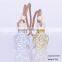 15ml Laser Tiny Rose Flower Glass Aroma Vial Pendant Auto Perfume Bottles Diffuser