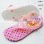 Cute cartoon bear printing PCU women's clip-toe sandals