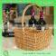 beautiful and fashionable wine Wicker Wine Picnic Basket with handle