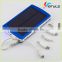 High quality powerful solar portable 12000mah battery charger