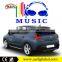 45*30cm 12V custom auto window sound activated led sticker light car decorative light sheet graphic equalizer custom led car sti
