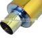 3.5inch outlet Universal Stainless Steel Chrome Exhaust Muffler Pipe for Sale