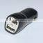 Safety fast Colorful Dual USB Charging Ports Car Charger for iPad and Smart Phone