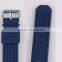Water resistant geneva silicone rubber watch