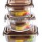 Glass food storage container 640ml