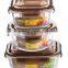 Glass food storage container 640ml