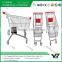 warehouse hand trolley with top basket