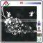 Hot customed 3D creative sticker design printing removable Christmas glitter sticker