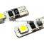 Canbus Error Free T10 194 168 W5W 5050 LED 6 SMD White Side Wedge Light Bulb