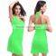 Sexy Women's pure colors Beachwear Halter Swimwear Bikini Cover Up Dress