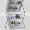 Portable brochure holder,literature display rack A4 size acrylic pop up stand
