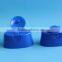 High quality wholesale blue color Flip top cap for shampoo bottle