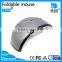 black desktop usb folding wireless mouse