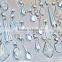 6.9-3 Chandelier Drops Parts Glass Shaped Crystals Shabby Droplets Upcycle Beads Charms Dazzle Christmas Tree