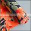 2015 new products floral dress fabric linen viscose print big floral fabric