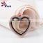 gold,rose gold,nickle and gun black color glass heart shape frame charm for memory colletion