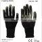 Red Polyester Black Nitrile Coated Work Gloves