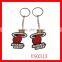 2d custom shaped soft pvc keychain, printed cartoon key chain