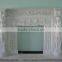 Personal custom make marble carved fireplace mantel