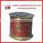 Hot Sale Gold Wired Edge Decorative Christmas Ribbon