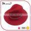 New Fashion 100% Wool Red Felt Fedora Hat