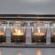 Glass & Steel Tea Light Holder for Christmas & Home Decoration