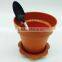 HOT SALE PS FLOWER POT MOUSSE JELLY CUP WITH LID&SHOVEL DISPOSABLE ECONOMIC PACKAGING CUP