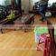 Cheap wooden vinyl flooring roll with non woven fabric backing