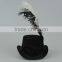 Retro hat small hat with feather party cap for ladies