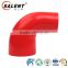 high temperature 35mm to 32mm Red 90 degree clear auto silicone reducer elbow hose