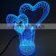 5V 1A 3D Transparent Arcylic Material LED Night Light