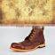 T.TOSCANA Retro Style Genuine Cow Leather Boots Shoes for Men