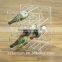 eco-friendly high qualty clear acrylic wine rack for wine bottle