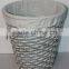 high quality customized willow/vicker laundry basket