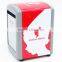 Customized green color tin plate tissue paper dispenser for advertising metal tissue dispenser
