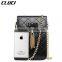 hasp open leather ladies messenger bag chain shoulder bag small