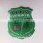 green taffeta laser cut iron on clothing bagde
