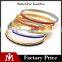 Hot Sale Dubai Gold Plated Bridal Slim Crystal Bangle Stainless Steel Shiny Jewelry for Women