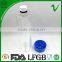 PET disposable clear round 1L plastic mineral water bottle