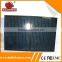 Long life using large glass poly solar panel with clear glass