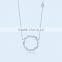New fashion hot sale jewelry Gianna Jun korea style silver crystal necklace Legend of the blue sea