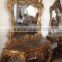 french style console with mirror