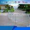 Portable steel welded crowd control barrier for road